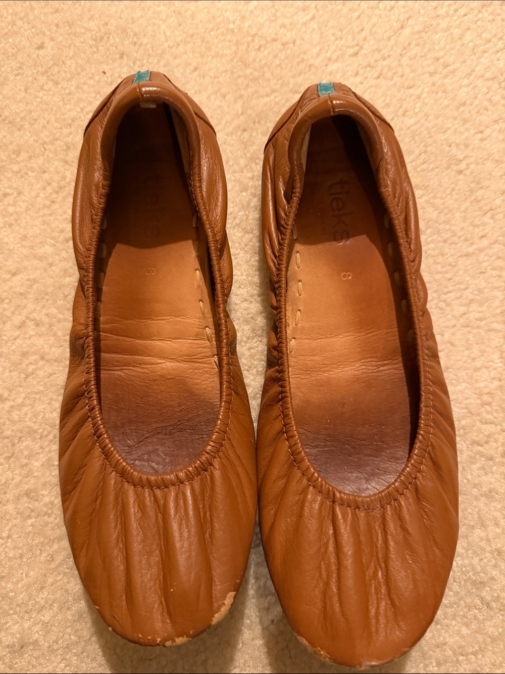 Tieks Brown Leather Flats Versatile and Comfortable